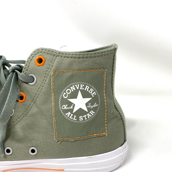 Converse Men's Size 165052C CHUCK TAYLOR AS Green Canvas High Top Logo Sneakers - Picture 6 of 9